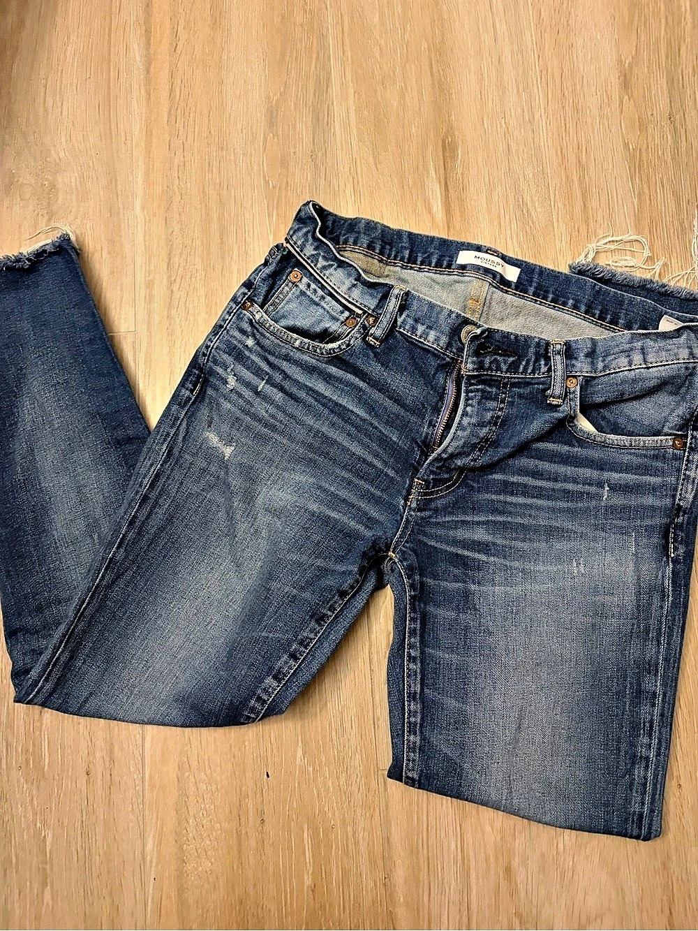Moussy Vintage Skinny Jeans in Blue Waist 27